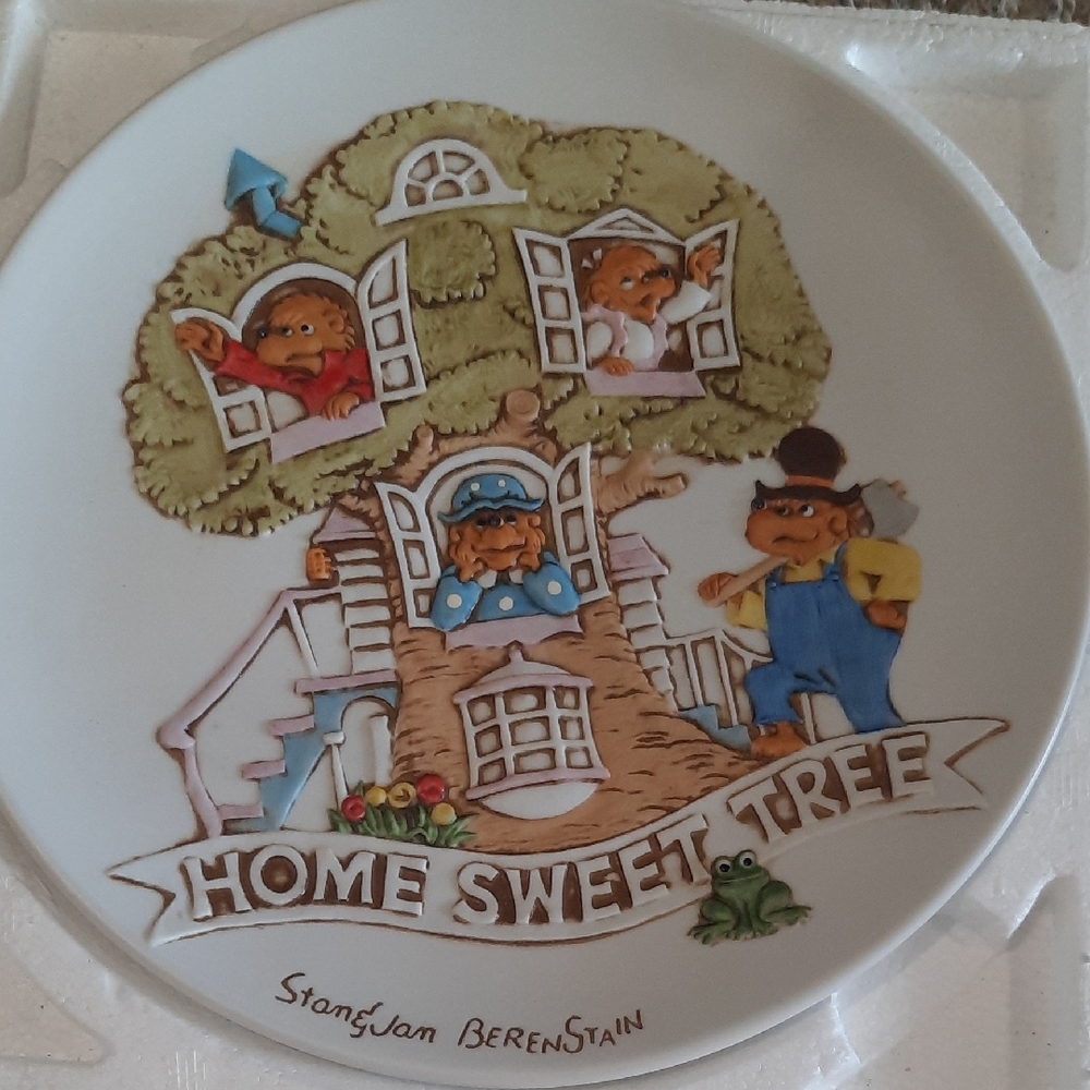 Bears Decorative Plate - Multicolor